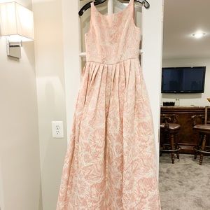 Adrianna Papell Pink Floral Formal Dress - worn 1